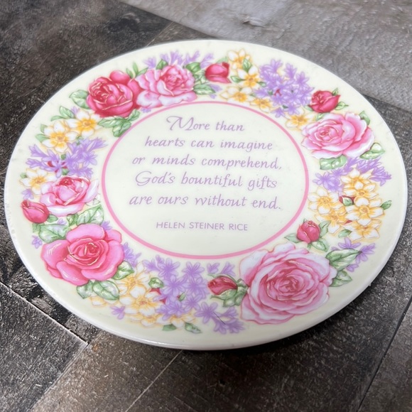 1996 Gibson Greetings Inc. Porcelain Poem Plate by Helen Steiner Rice - Picture 1 of 6